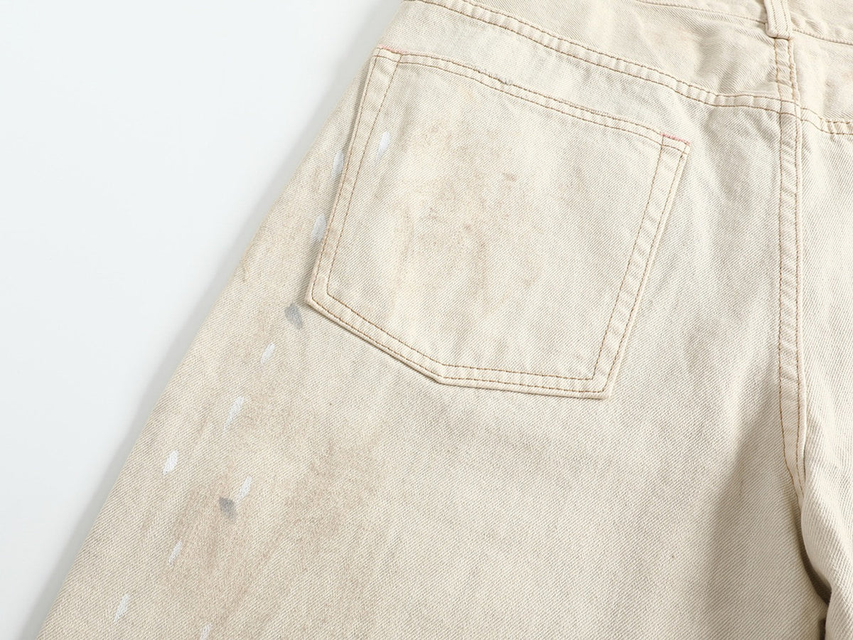Falection FW26 Regular Fit Paint Splatter Jeans