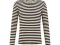 Falection FW26 Striped Virgin Wool Sweater in Beige