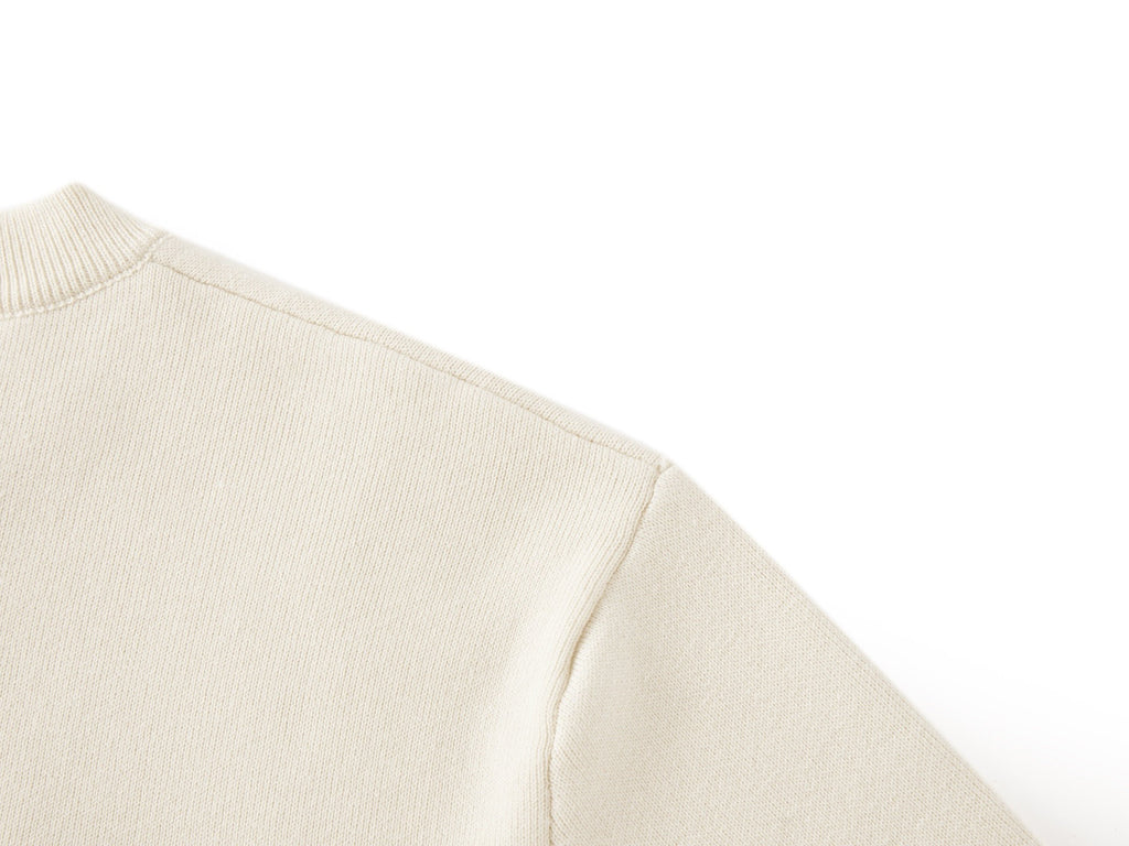 Falection FW26 Logo Patch Sweatshirt in Cream