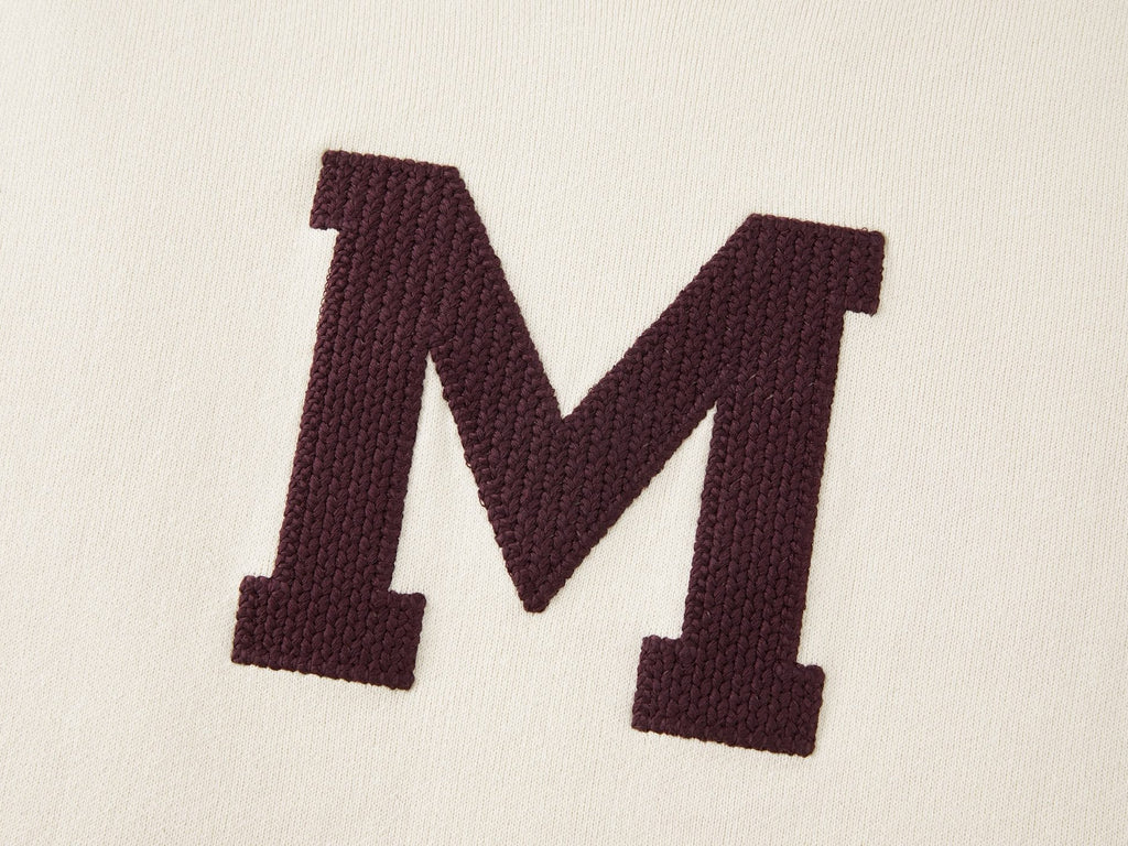 Falection FW26 Logo Patch Sweatshirt in Cream