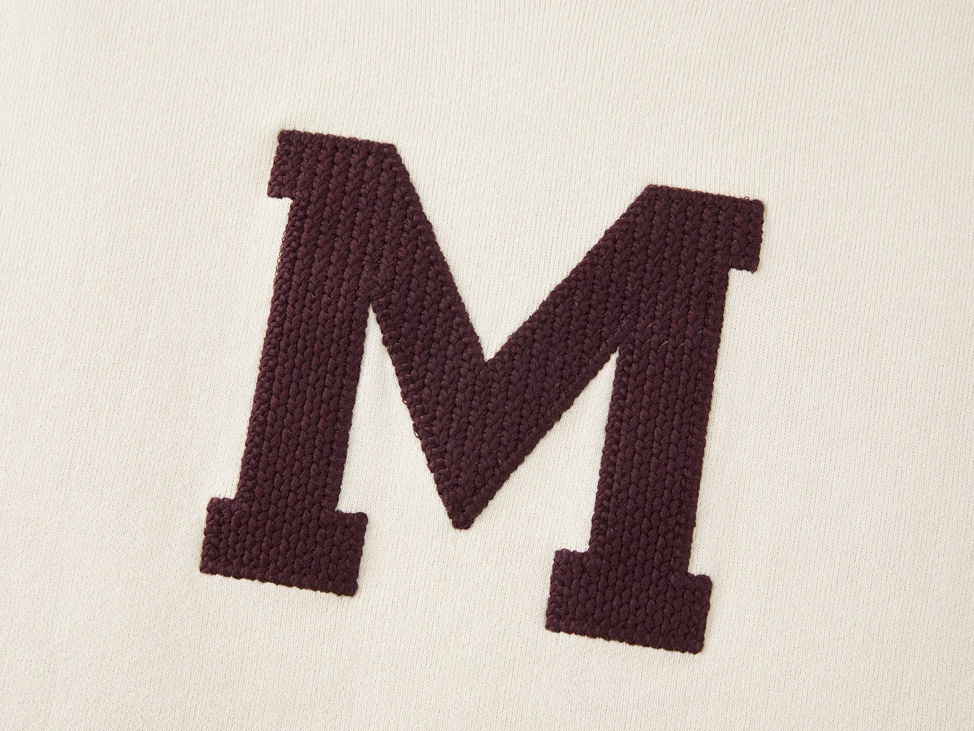 Falection FW26 Logo Patch Sweatshirt in Cream