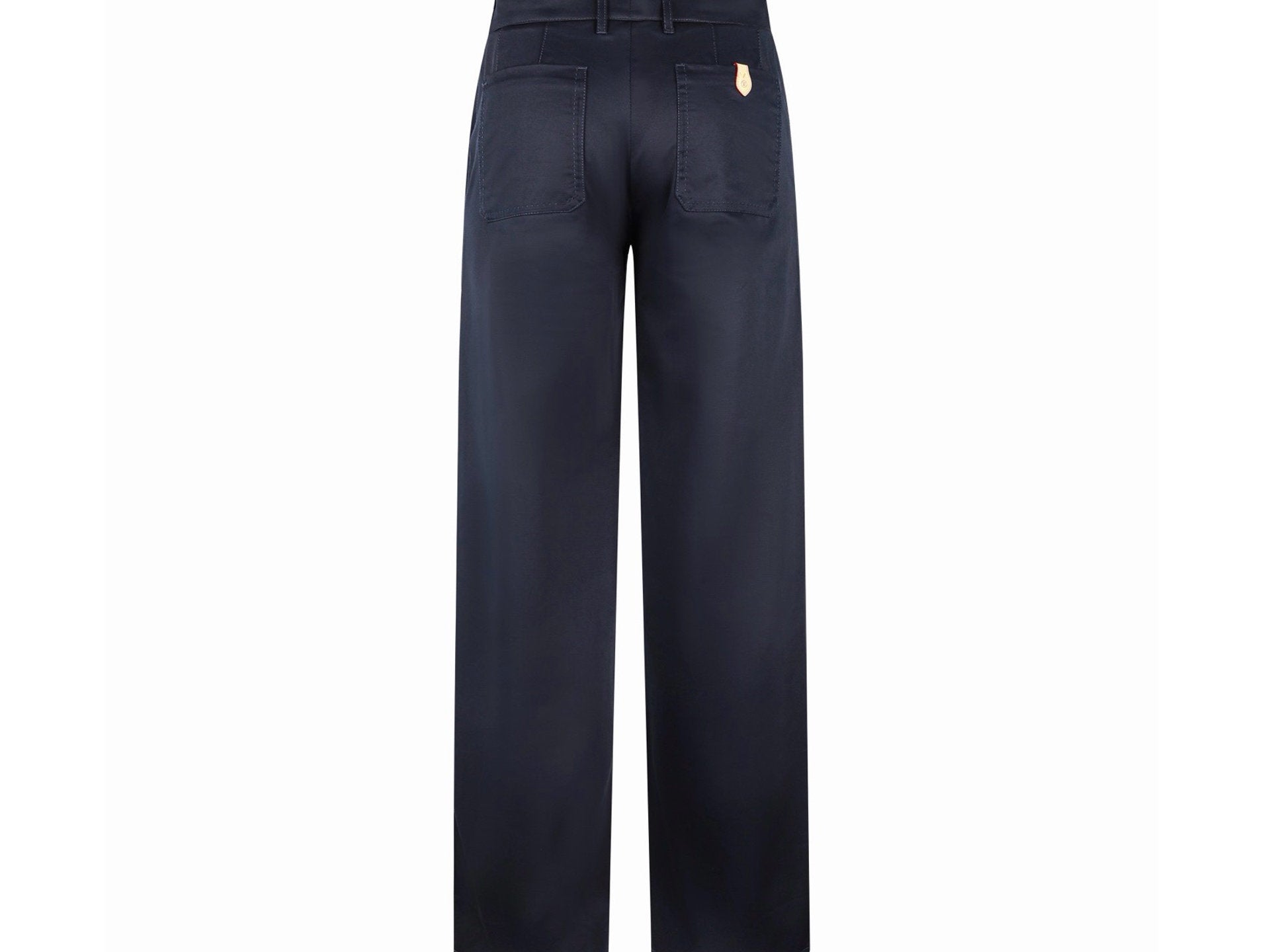Falection FW26 Cotton Silk Casual Pants in Navy