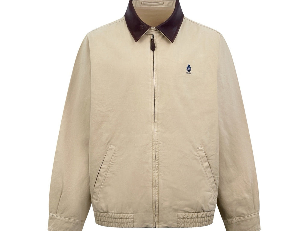 Falection FW26 Cotton Jacket with Leather Details