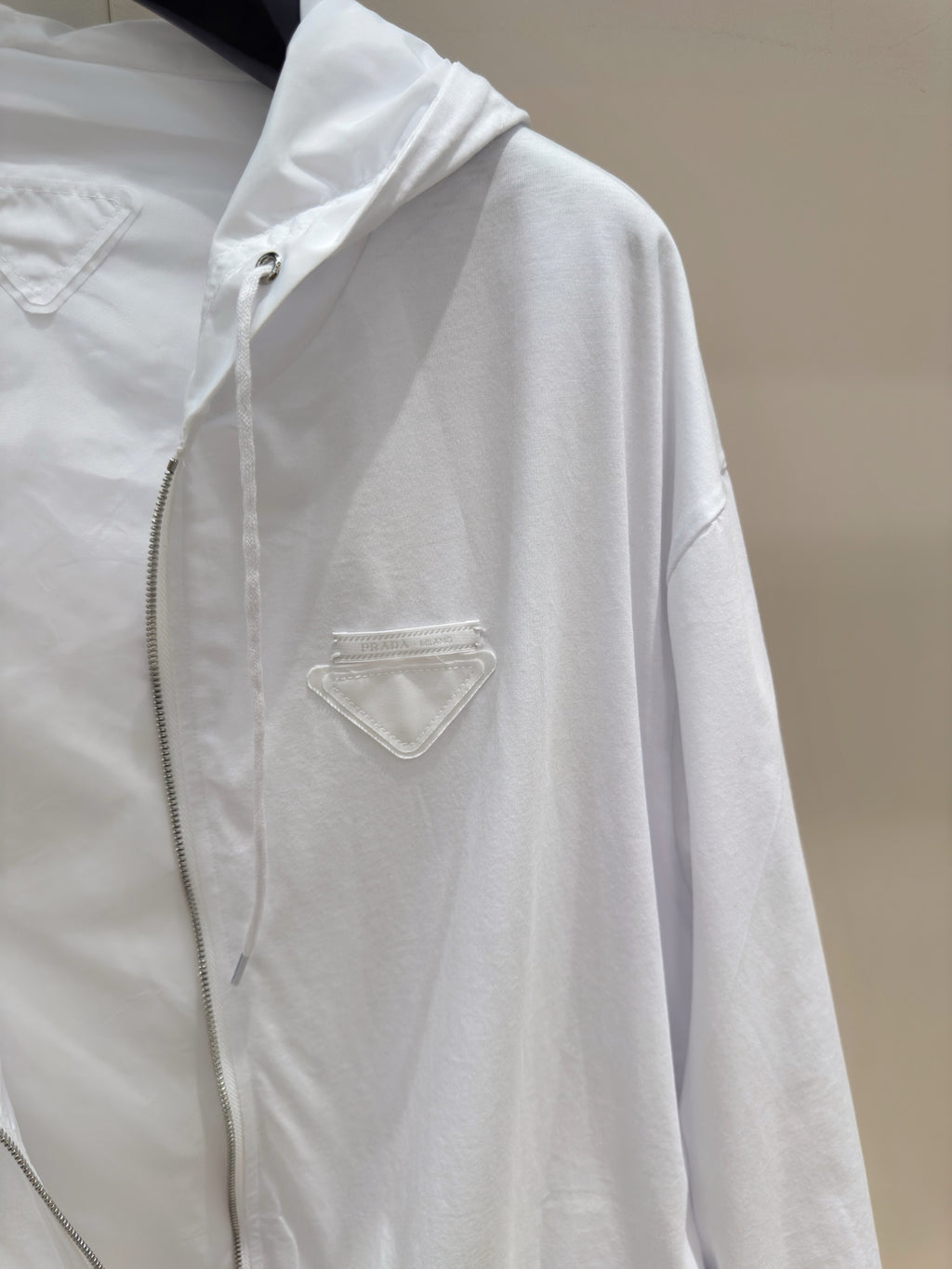 Falection Prada Reversible Jacket White