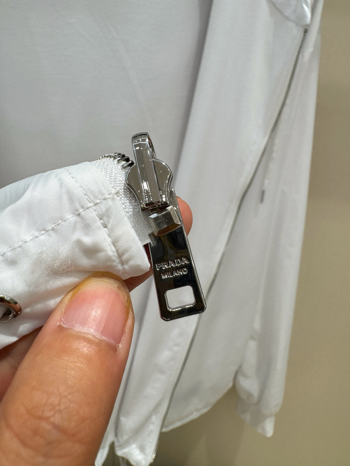 Falection Prada Reversible Jacket White