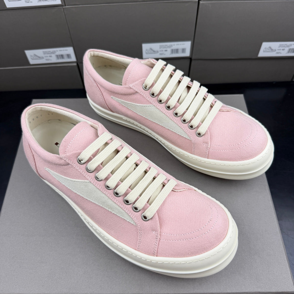 Falection Ro DRKSHDW EDFU Vintage Low sneakers faded pink