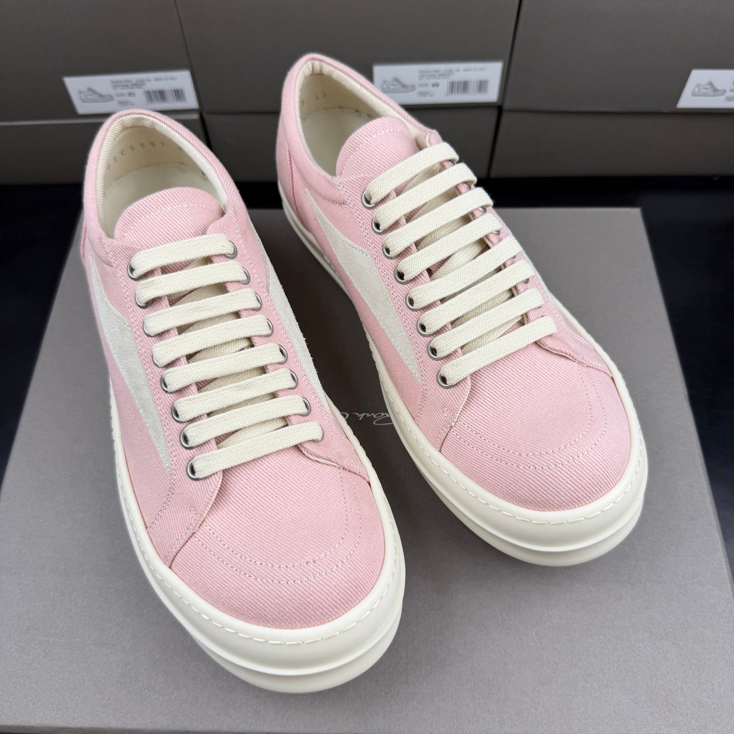 Falection Ro DRKSHDW EDFU Vintage Low sneakers faded pink