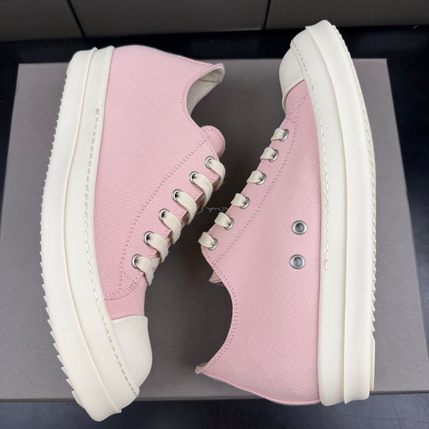 Falection Ro DRKSHDW EDFU Canvas Low sneakers faded pink