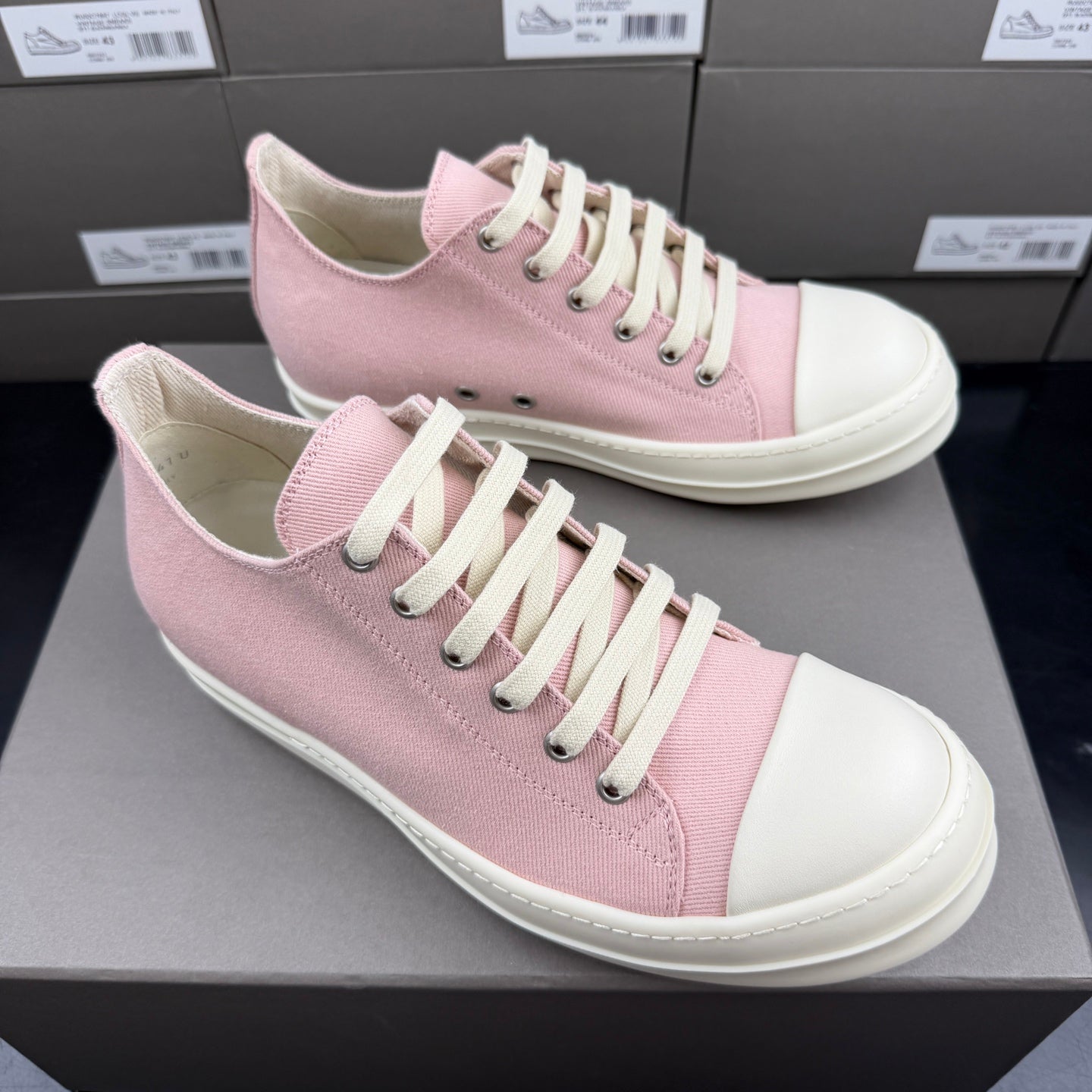 Falection Ro DRKSHDW EDFU Canvas Low sneakers faded pink