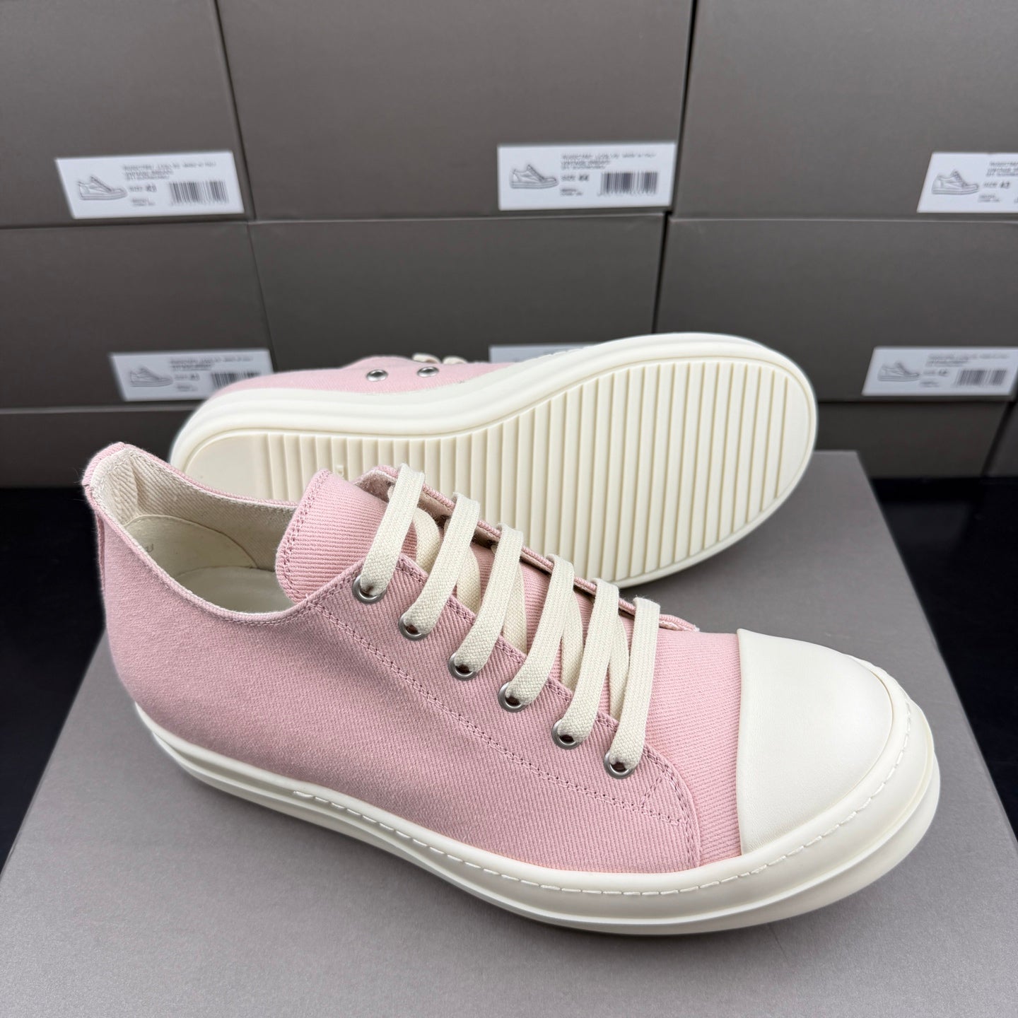 Falection Ro DRKSHDW EDFU Canvas Low sneakers faded pink