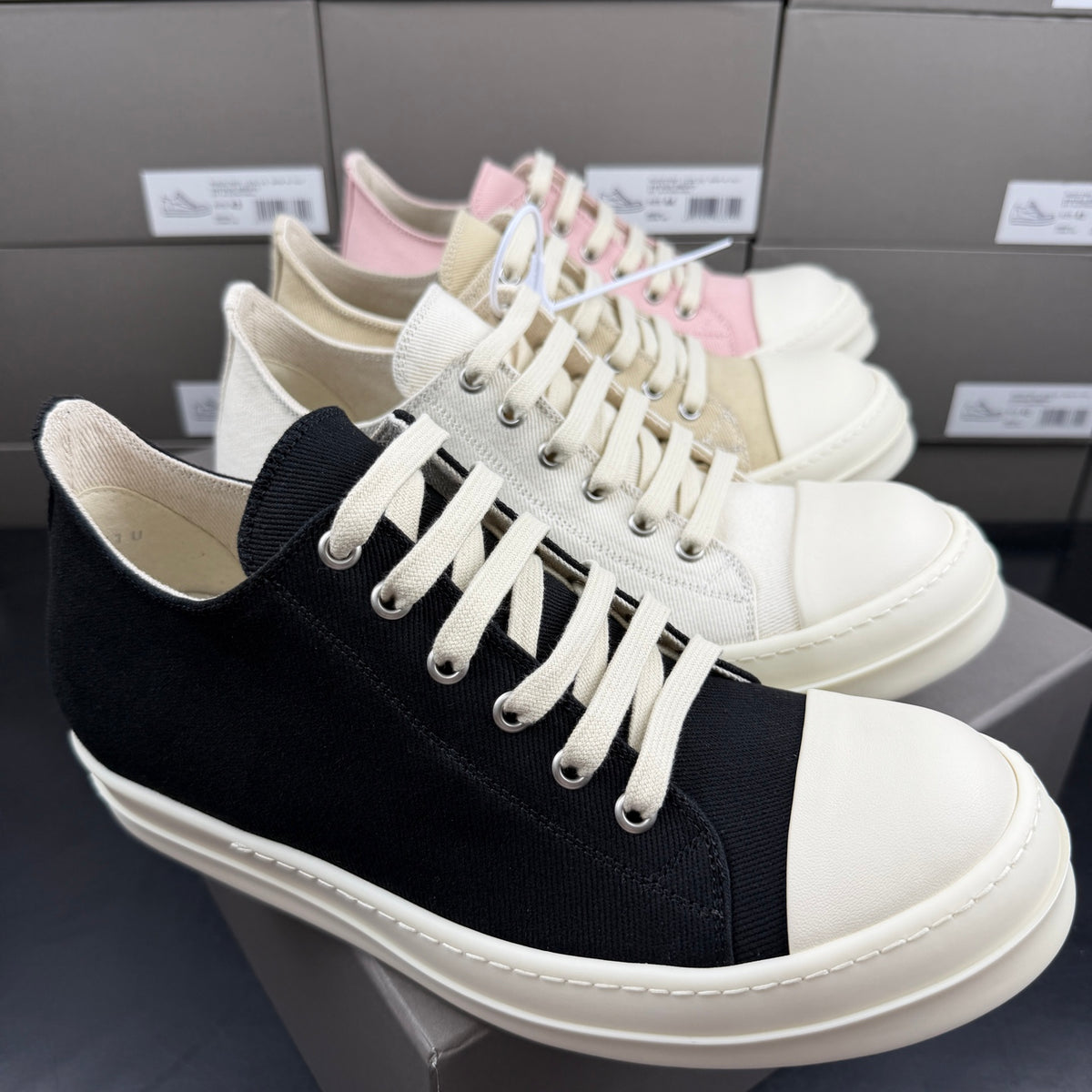 Falection Ro DRKSHDW Ramones Low sneakers black
