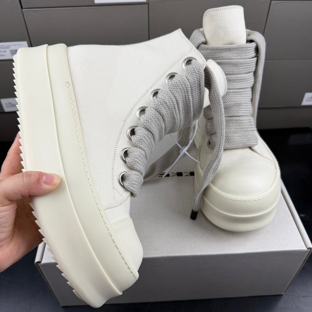 Falection Ro DRKSHDW Jumbo Lace High sneakers milk