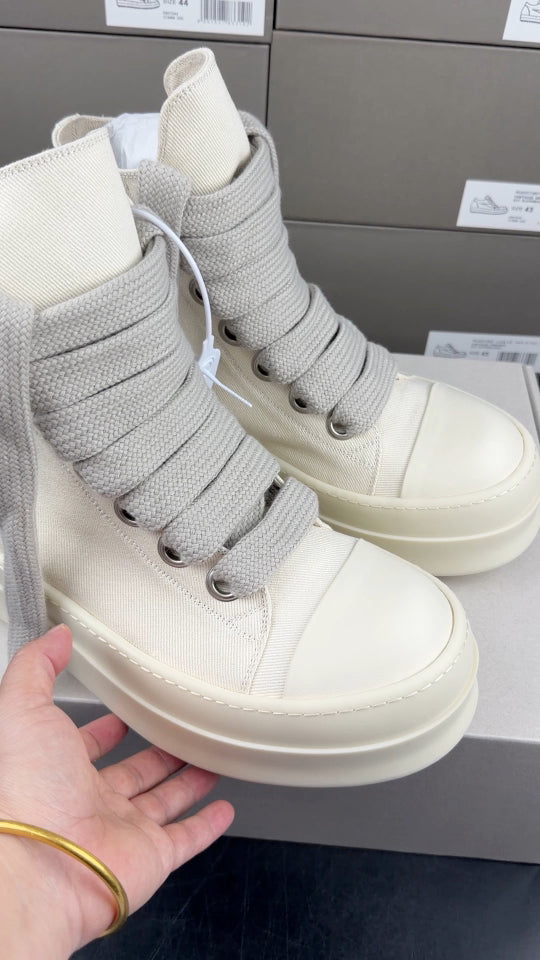 Falection Ro DRKSHDW Jumbo Lace High sneakers milk