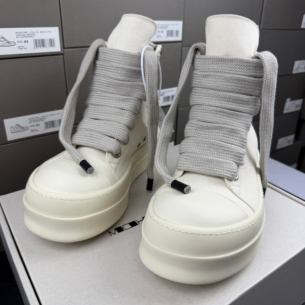Falection Ro DRKSHDW Jumbo Lace High sneakers milk