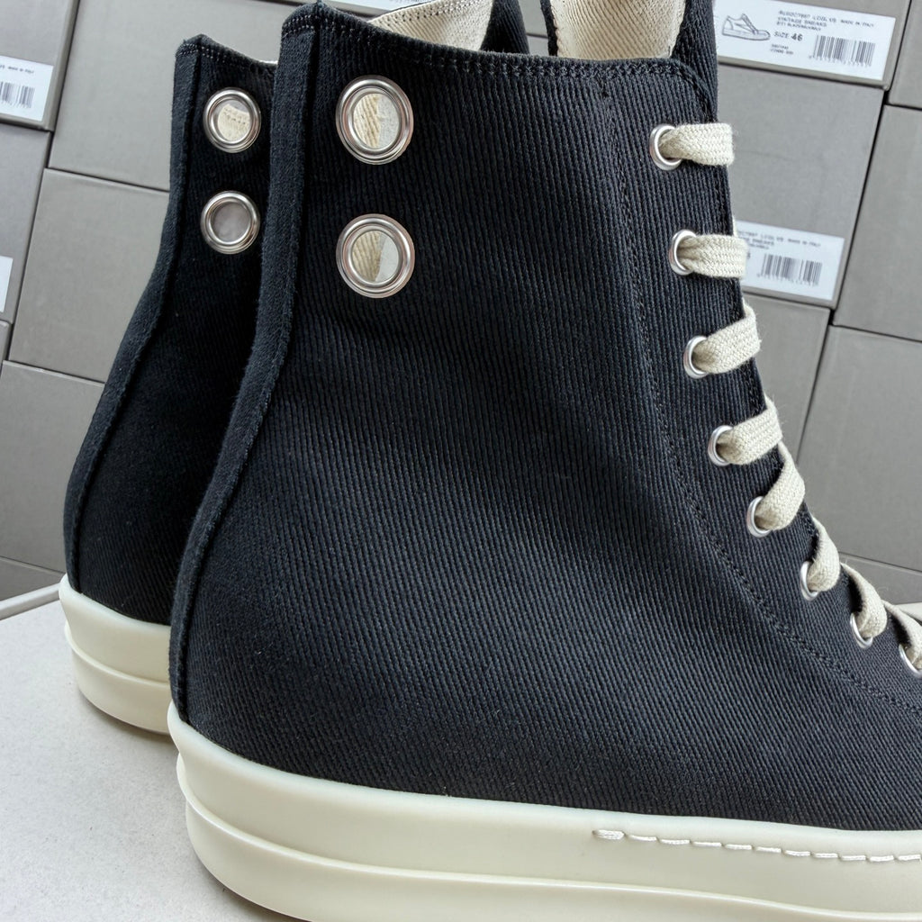 RO DRKSHDW Eyelet-Detailed High-Top Sneakers
