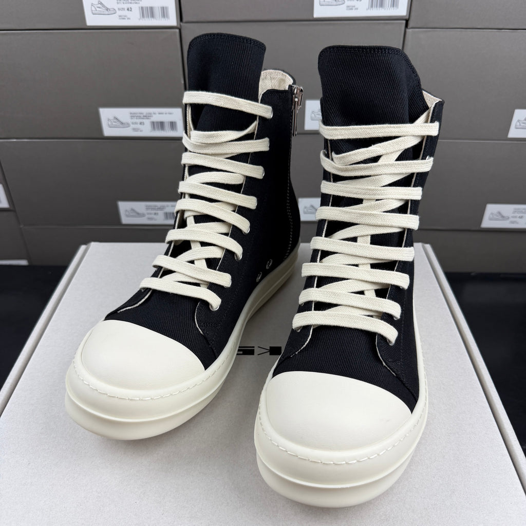 RO DRKSHDW Eyelet-Detailed High-Top Sneakers