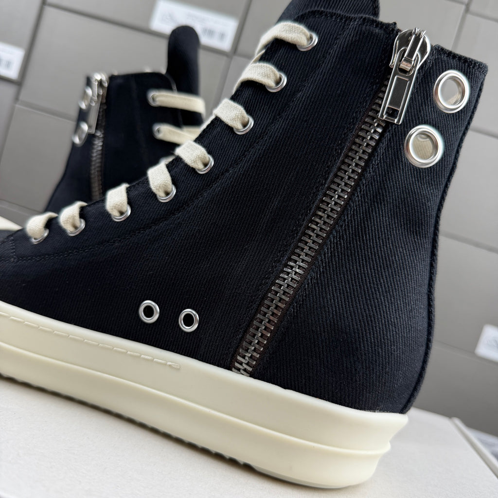 RO DRKSHDW Eyelet-Detailed High-Top Sneakers