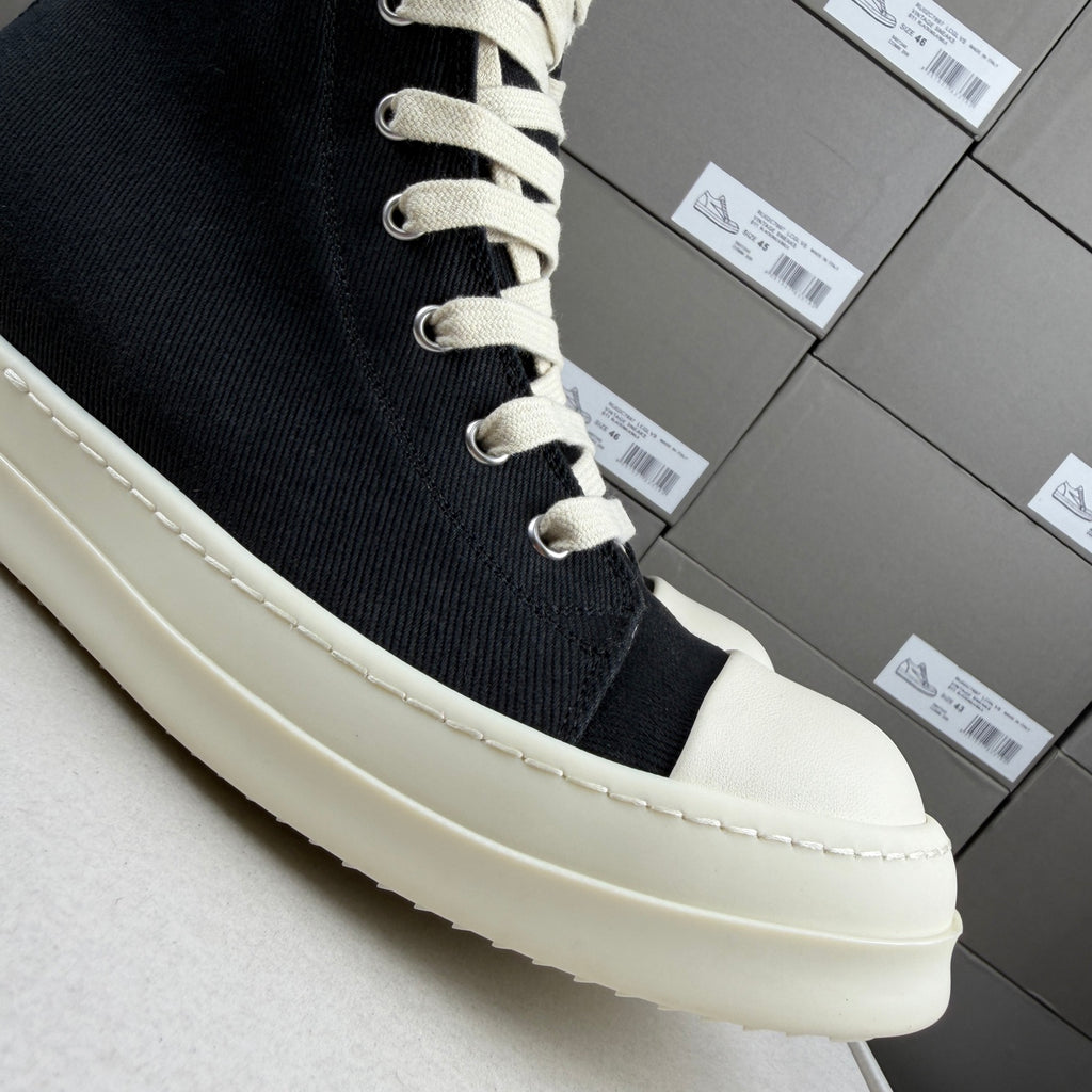 RO DRKSHDW Eyelet-Detailed High-Top Sneakers