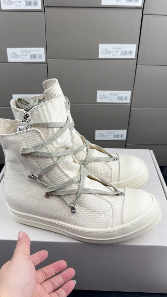 Falection RO DRKSHDW Strobe Cotton Denim Hexa High 'Natural