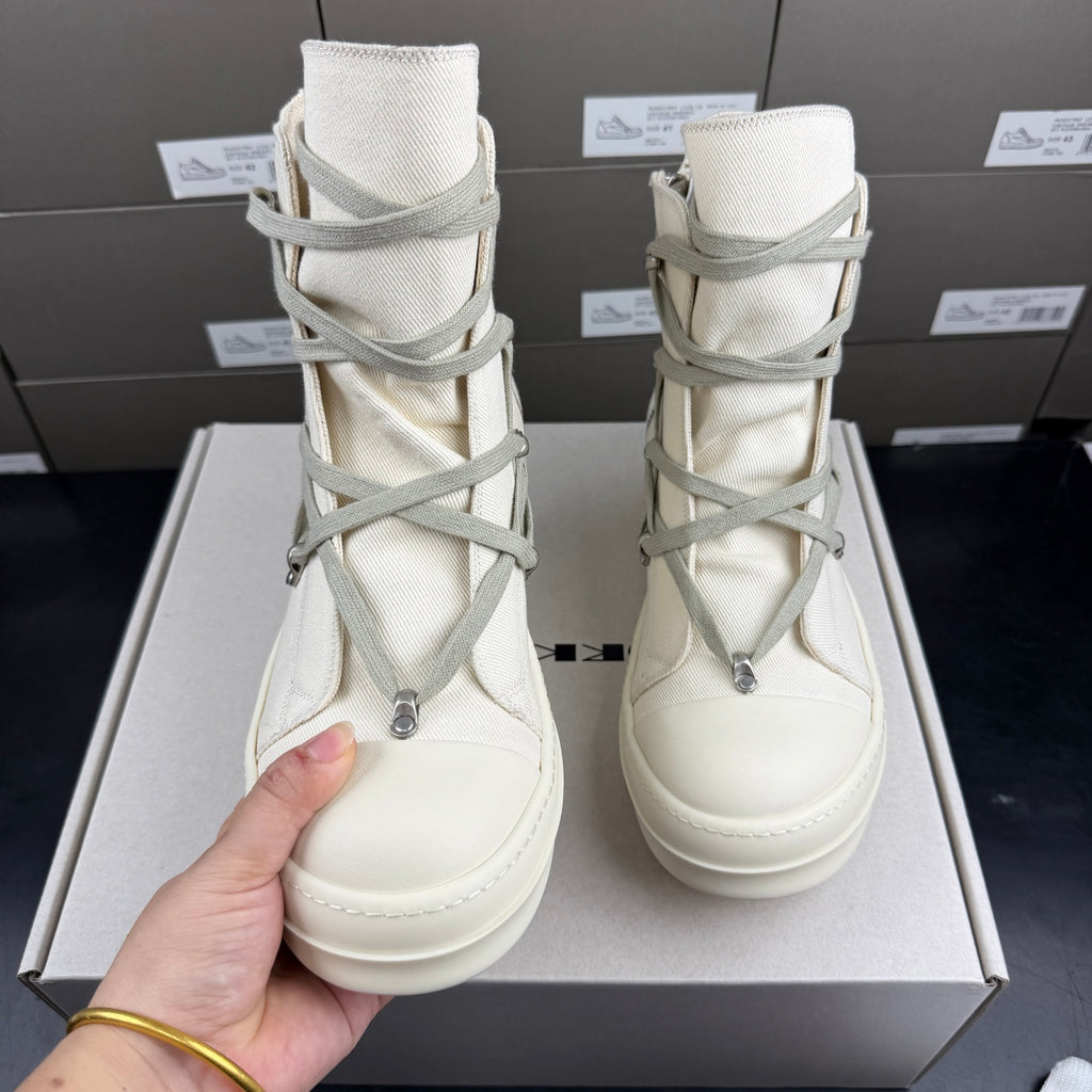 Falection RO DRKSHDW Strobe Cotton Denim Hexa High 'Natural