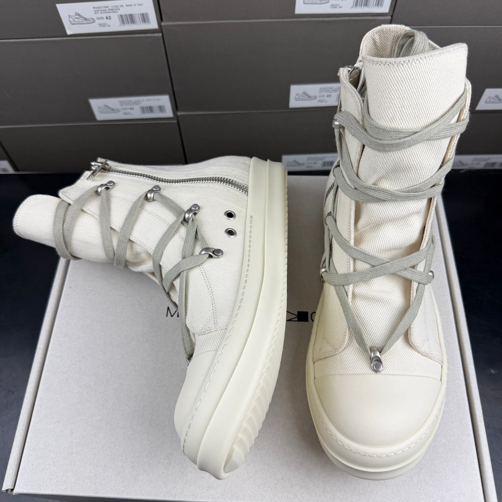 Falection RO DRKSHDW Strobe Cotton Denim Hexa High 'Natural