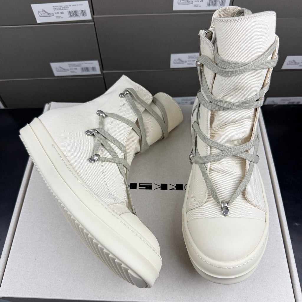 Falection RO DRKSHDW Strobe Cotton Denim Hexa High 'Natural
