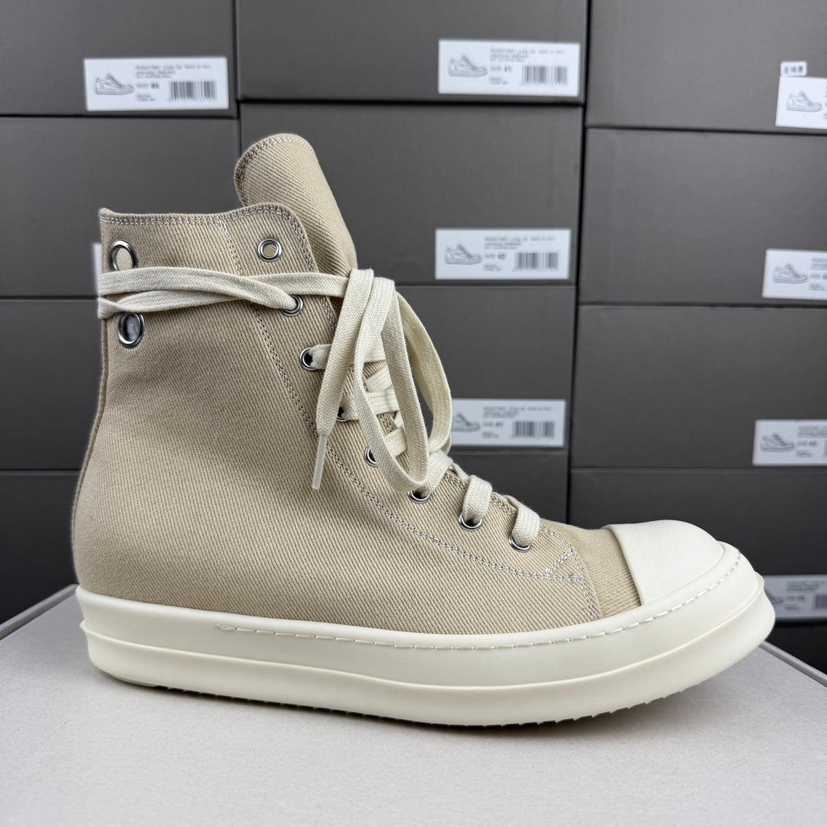Falection RO DRKSHDW Denim High 'Parchment Milk'