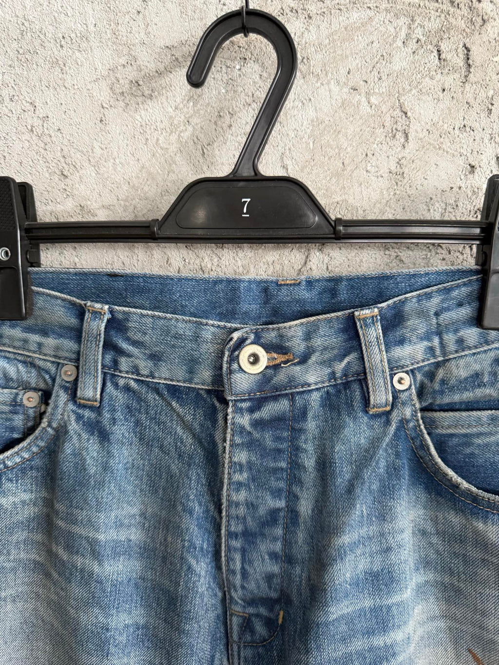 falection RO washed distressed jeans DRKSHDW Blue Temple Kurdt Jeans