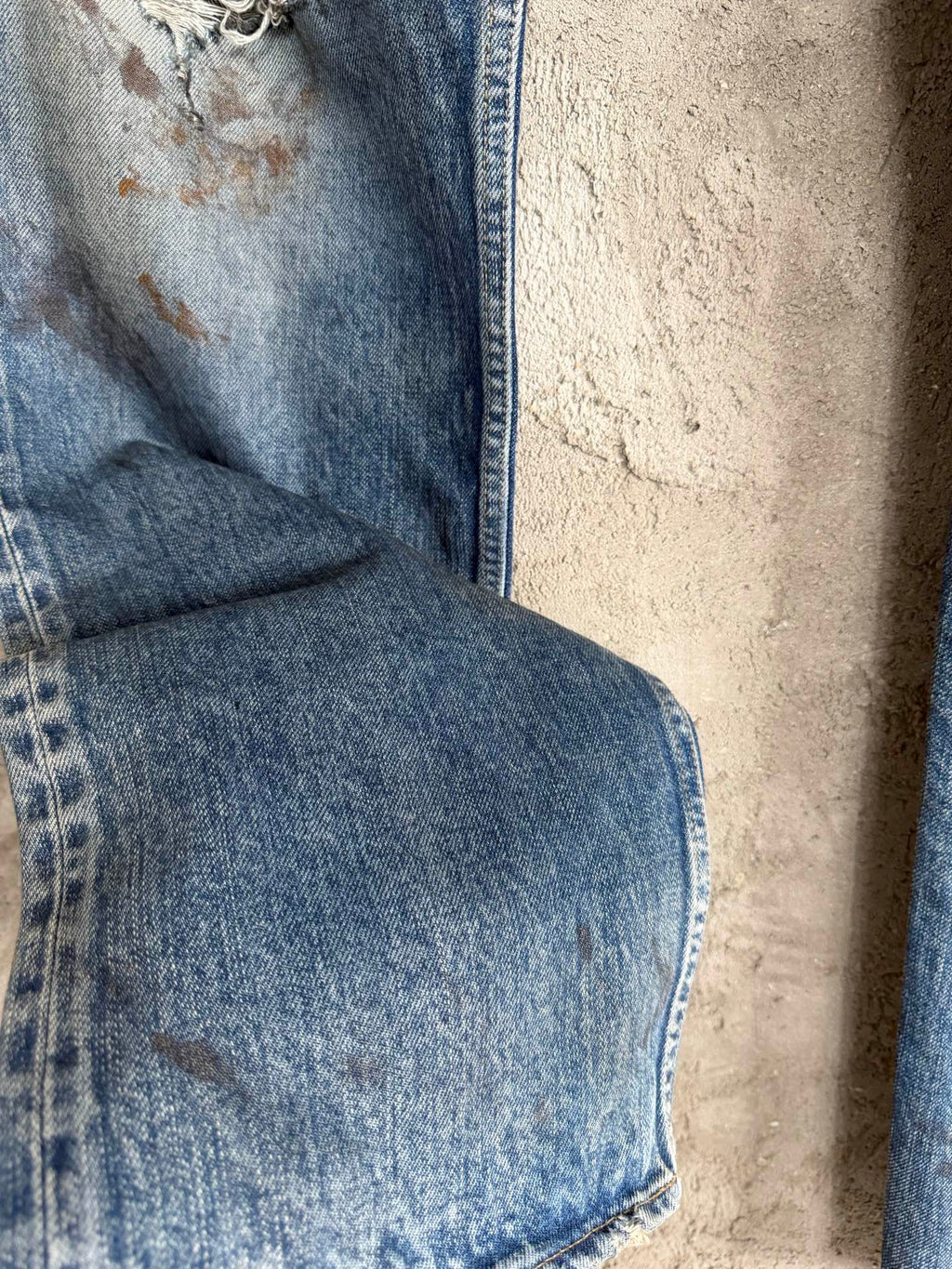 falection RO washed distressed jeans DRKSHDW Blue Temple Kurdt Jeans