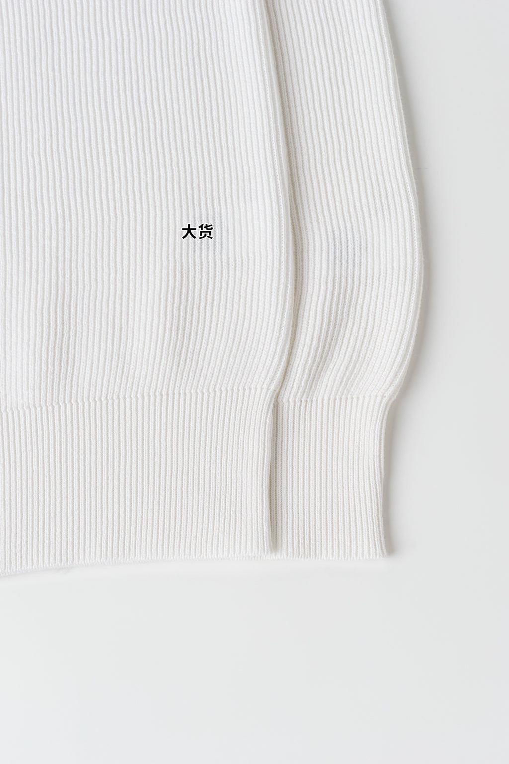 BC rib-knit cotton T-shirt
