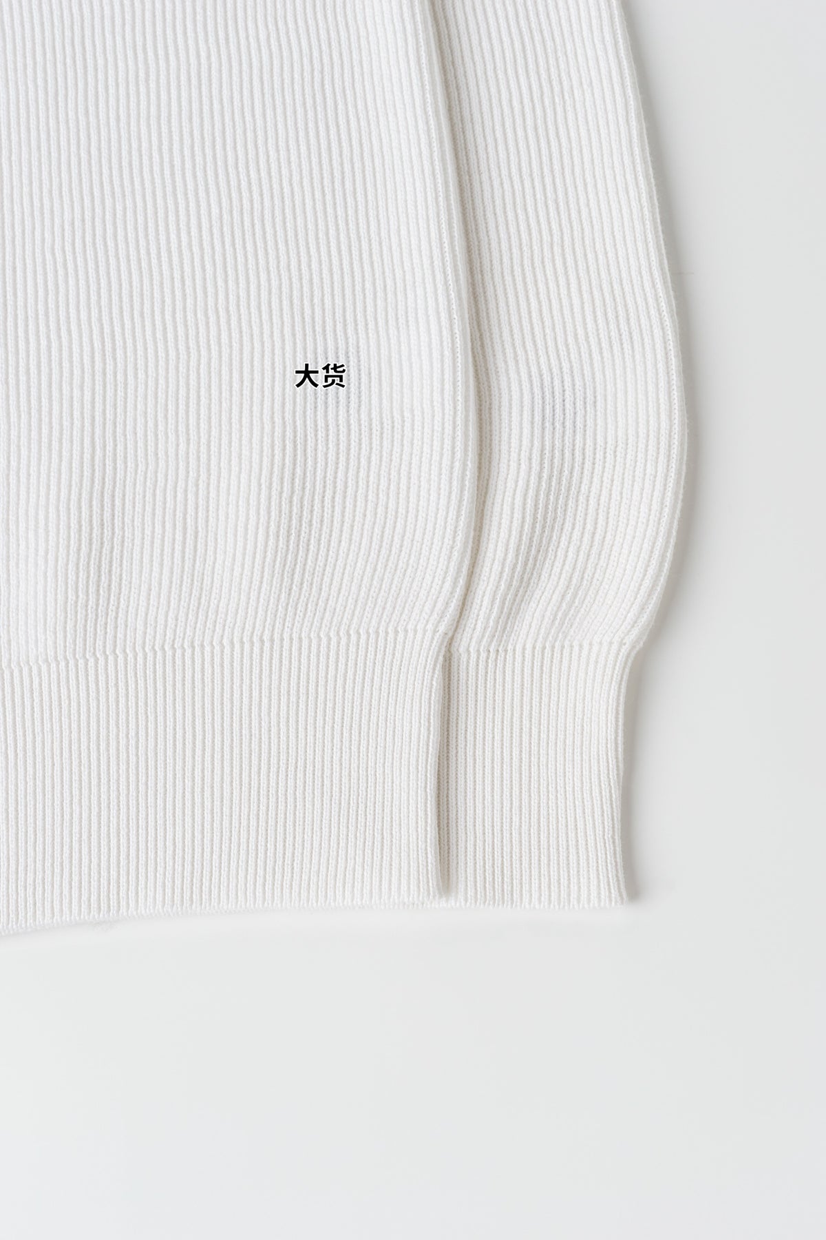 BC rib-knit cotton T-shirt