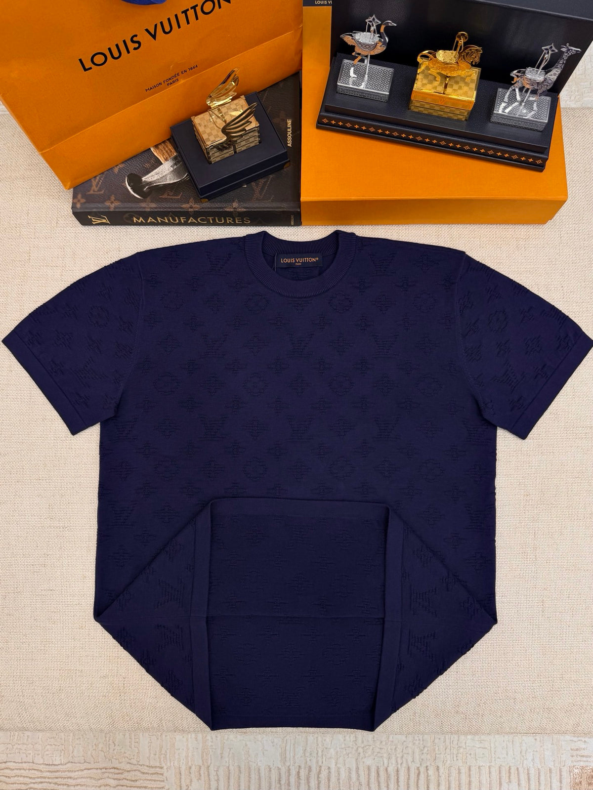 Falection LV Monogram Jacquard T-Shirt