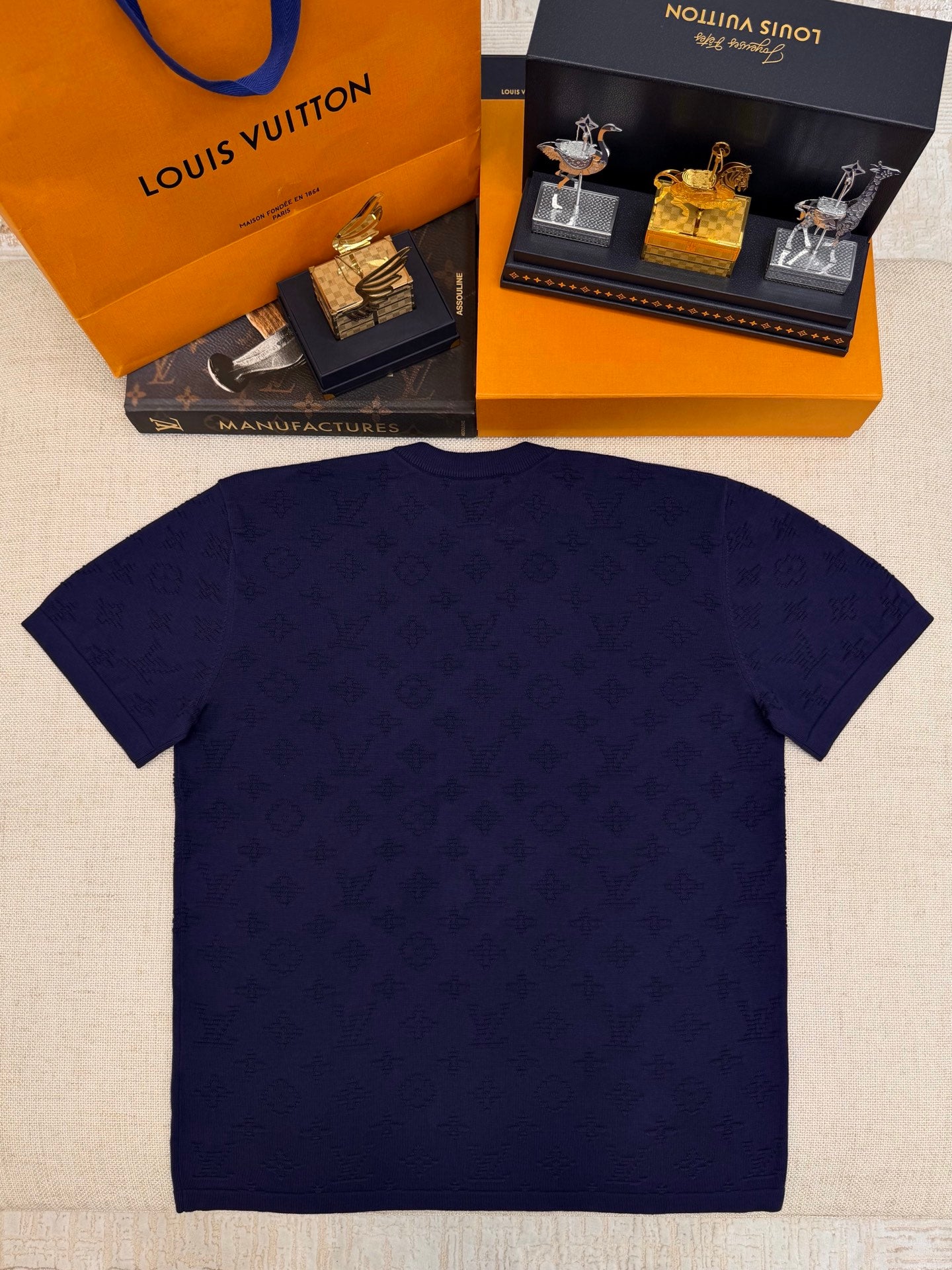Falection LV Monogram Jacquard T-Shirt