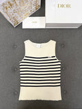 Falection DIOR Striped Knit Vest