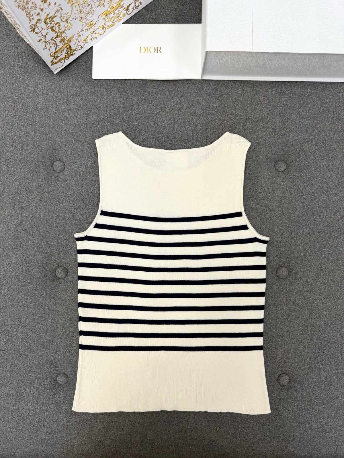Falection DIOR Striped Knit Vest