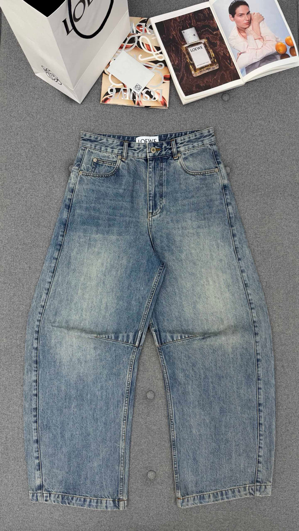 falection Barrel jeans in denim