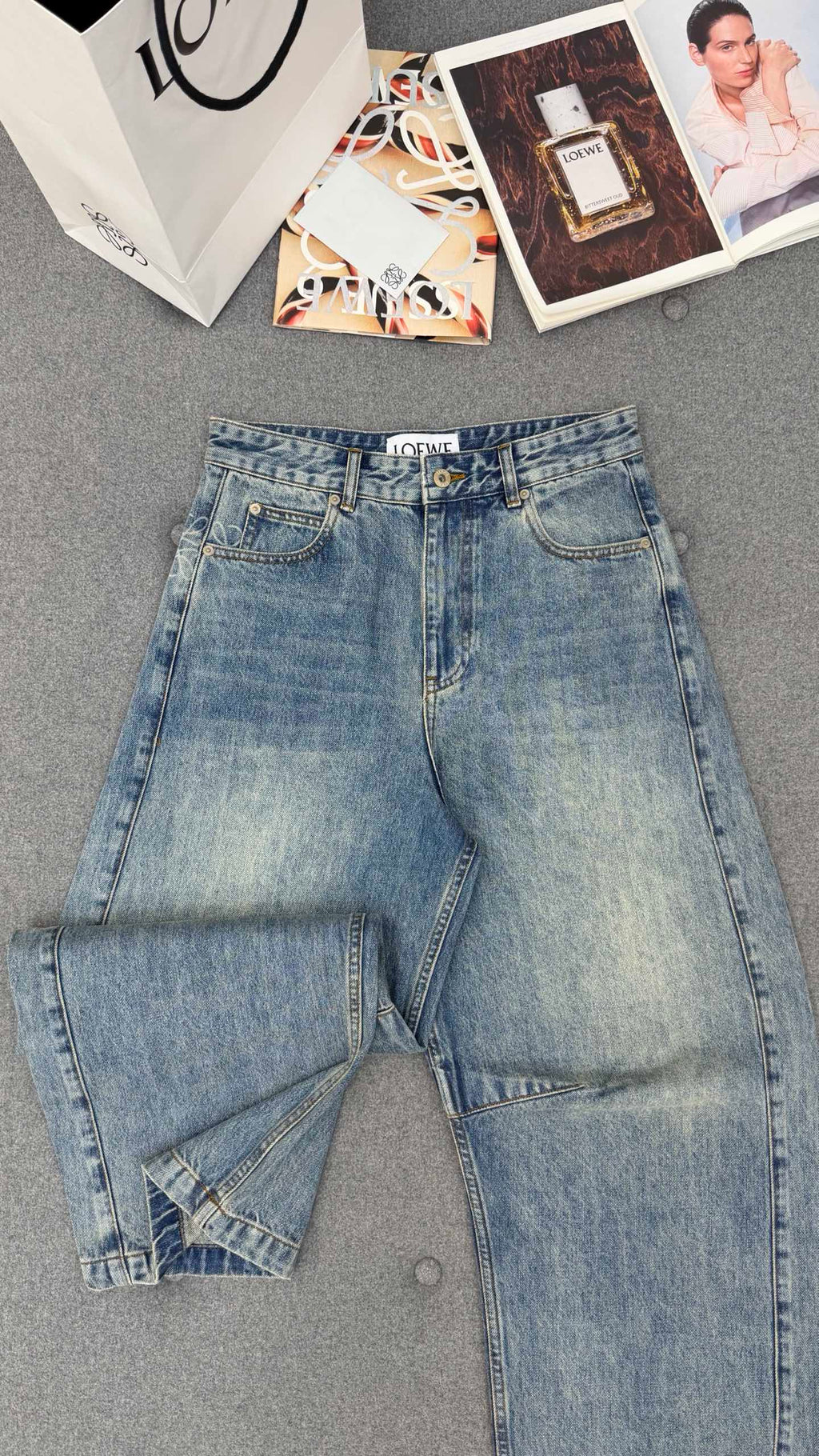 falection Barrel jeans in denim