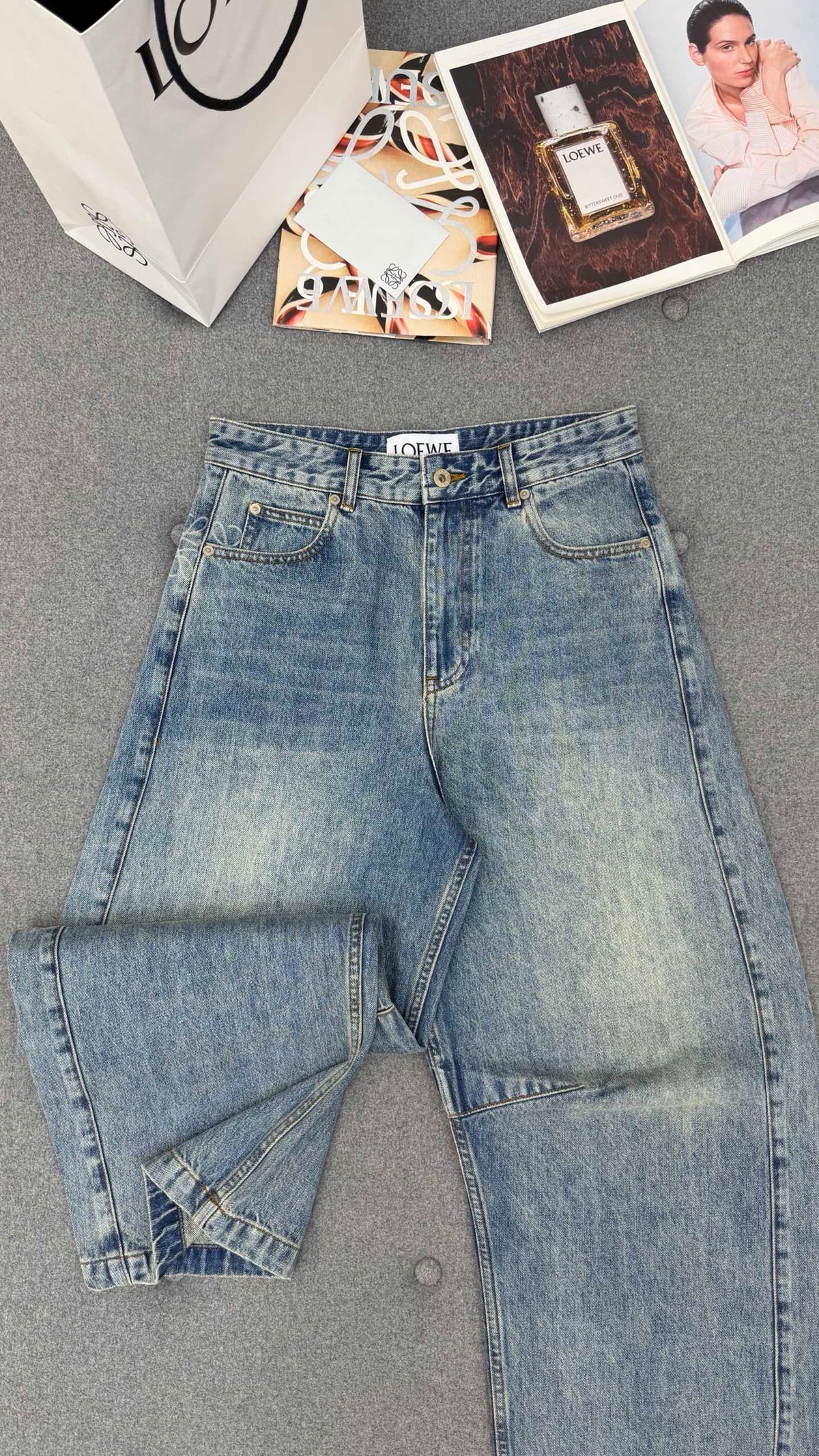 falection Barrel jeans in denim