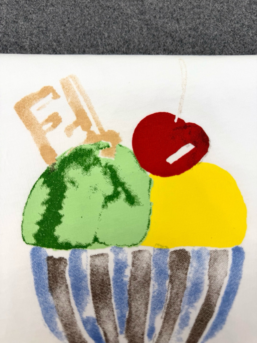 Falection FENDI Ice Cream Print T-Shirt