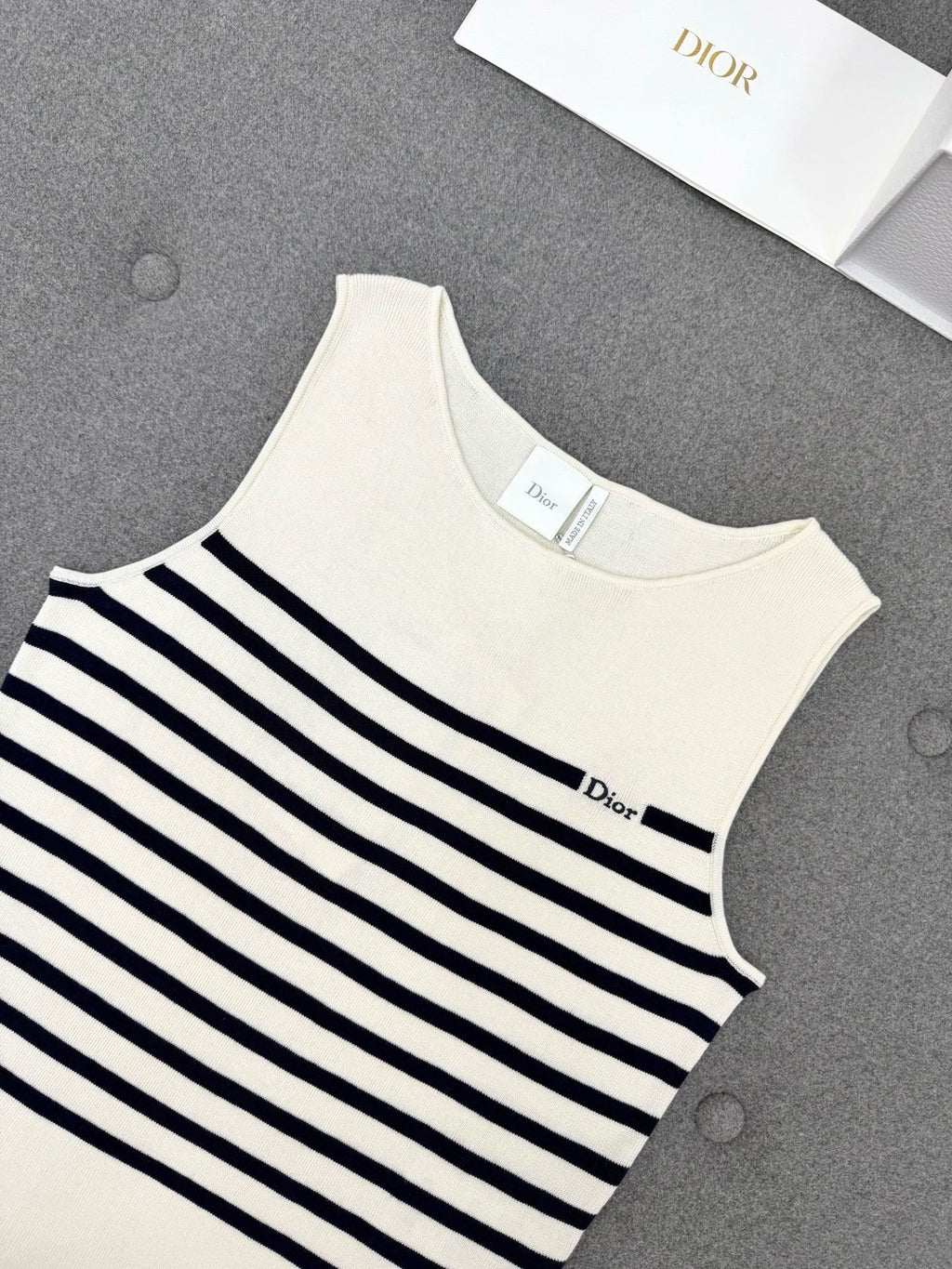 Falection DIOR Striped Knit Vest