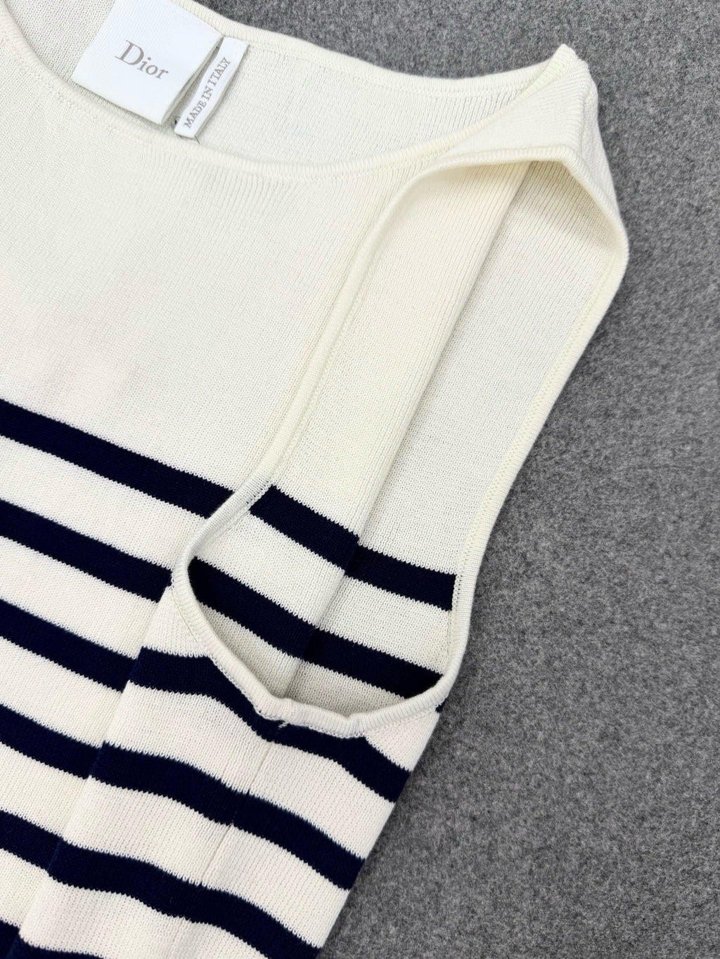 Falection DIOR Striped Knit Vest