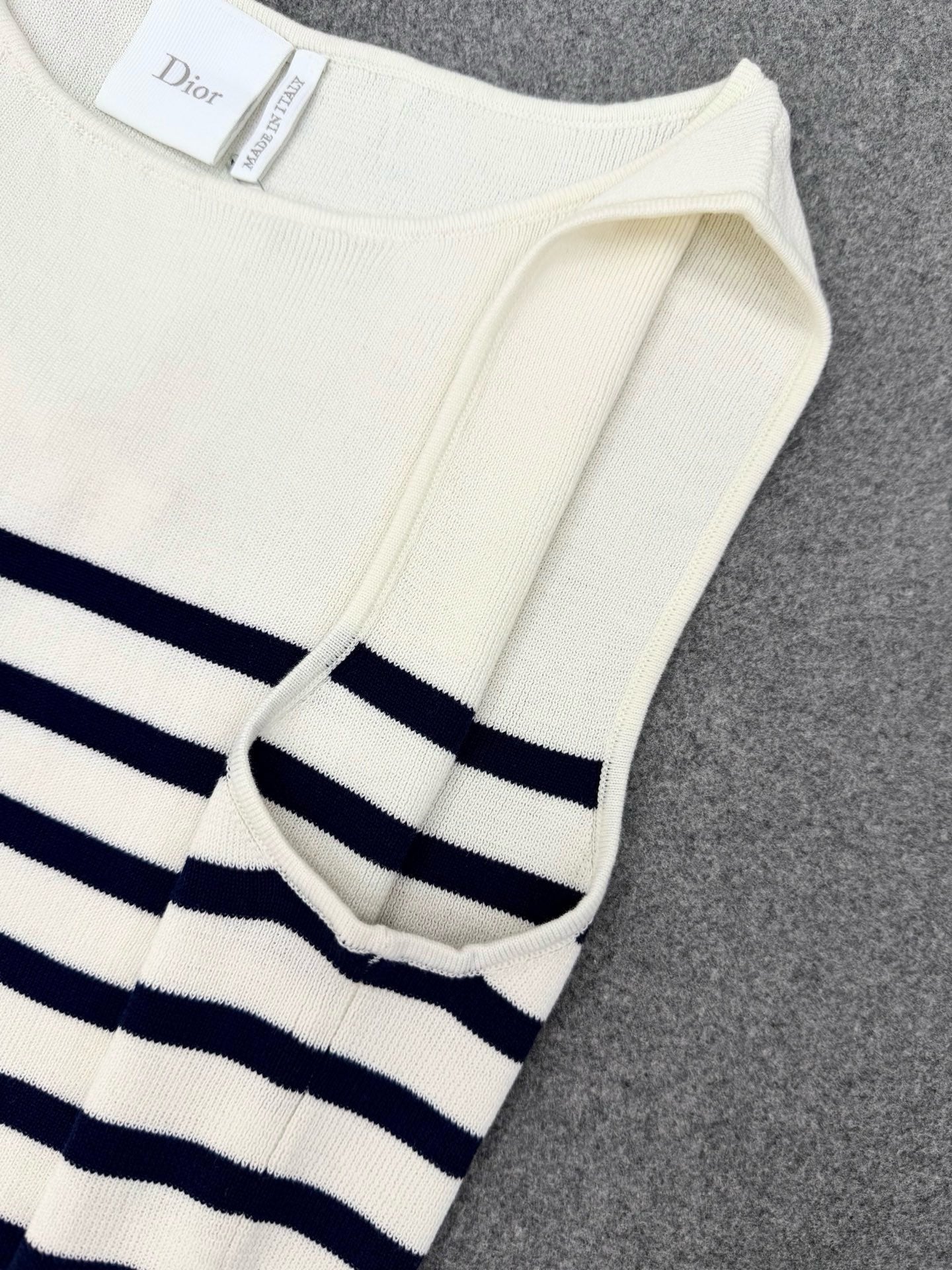 Falection DIOR Striped Knit Vest