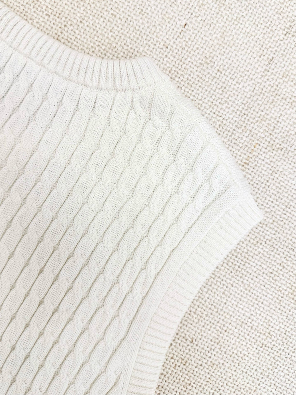 Falection Monogram Drawstring Knit Top