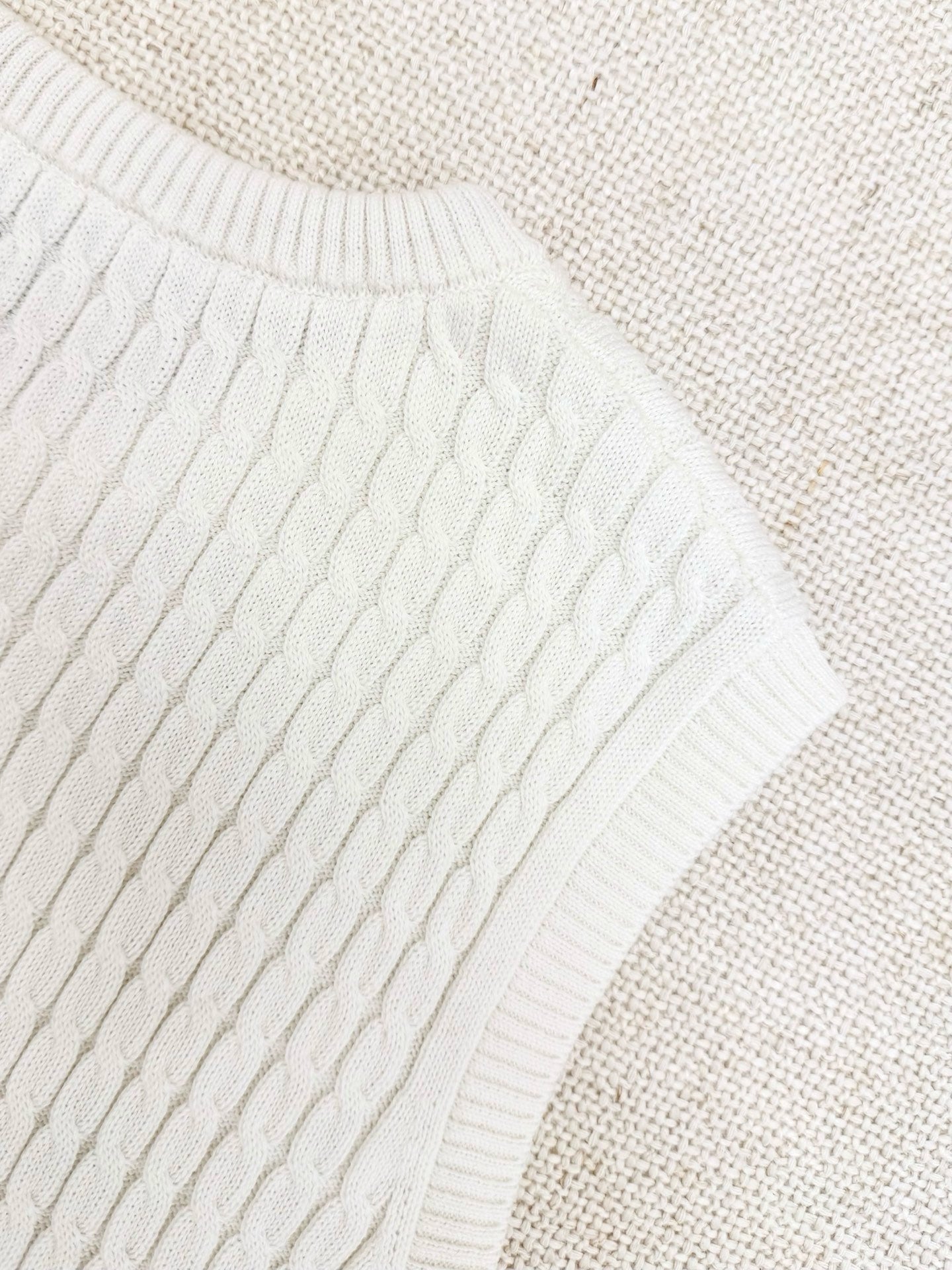 Falection Monogram Drawstring Knit Top