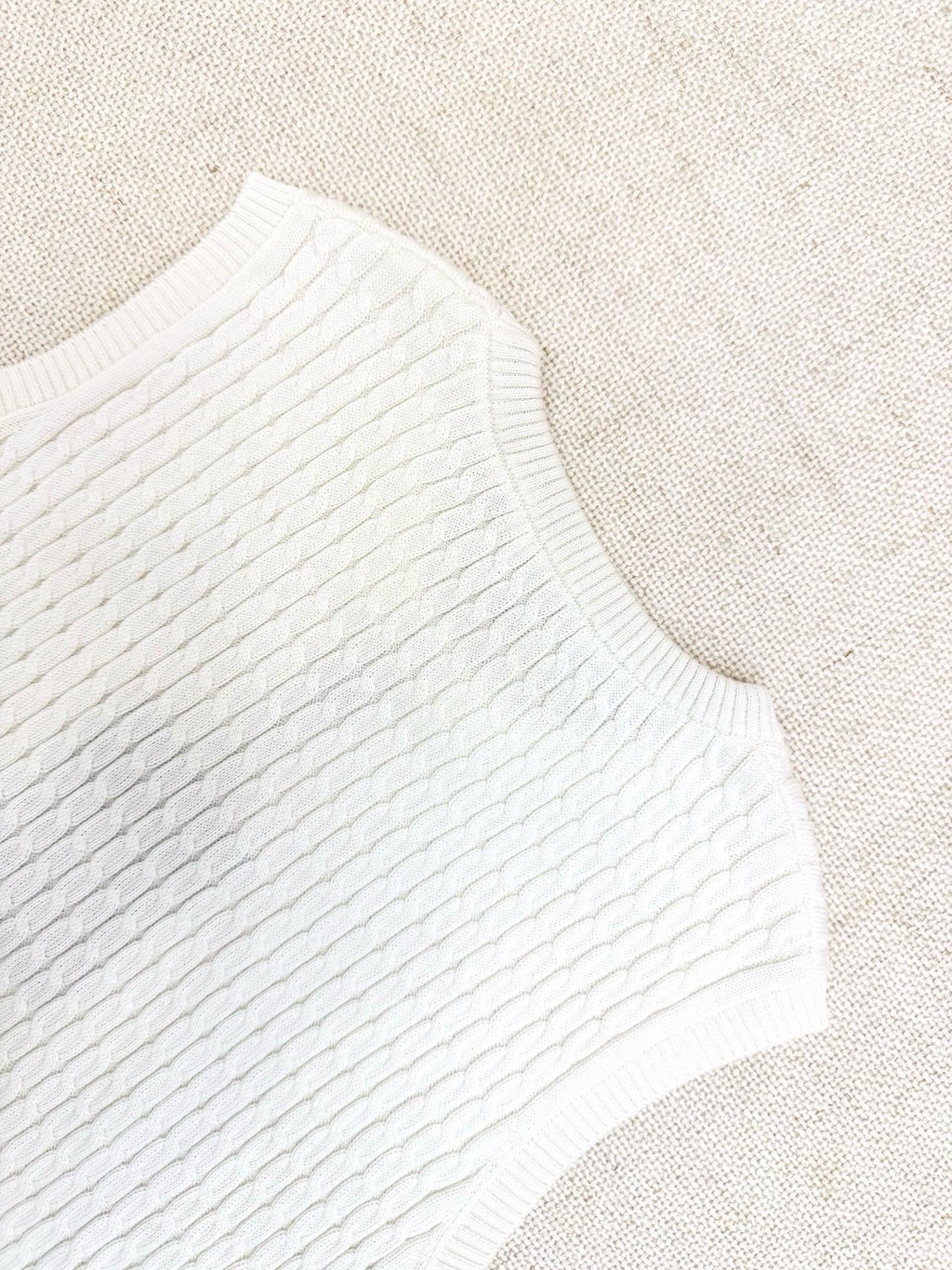 Falection Monogram Drawstring Knit Top