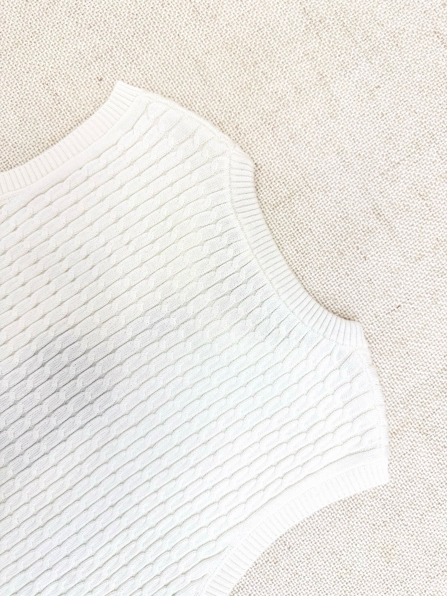 Falection Monogram Drawstring Knit Top